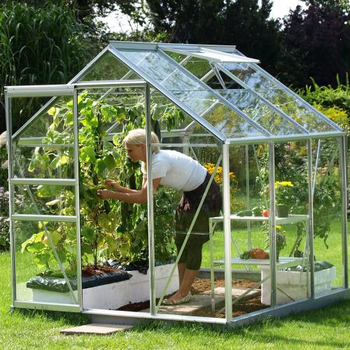szklarnia VITAVIA VENUS 3800 szkło 3 mm srebrna
