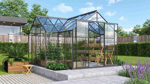 szklarnia VITAVIA SIRIUS szkło 3 mm czarna