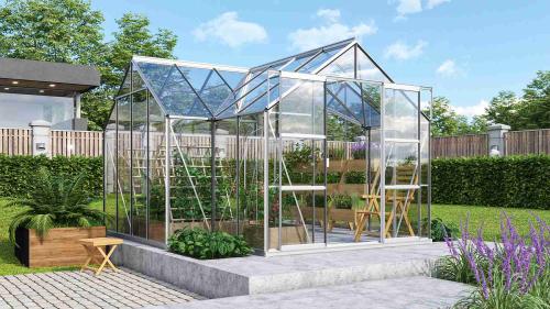 szklarnia VITAVIA SIRIUS szkło 3 mm srebrna