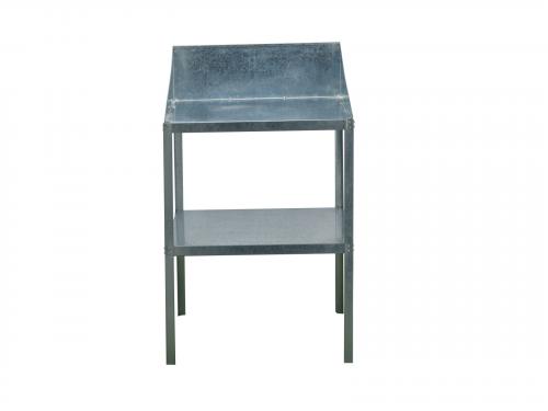półka stalowa LANITPLAST 60x60x41/81 cm dwie półki srebrna GSE3