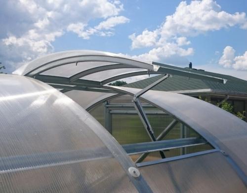 okno dachowe do łukowej szklarni LANITPLAST TIBERUS 4/6 mm