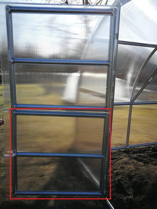 dodatkowe drzwi do szklarni łukowej LANITPLAST GLADUS