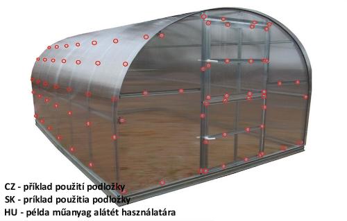 podkładka do mocowania płyt poliwęglanowych