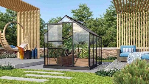 szklarnia VITAVIA VENUS 5000 szkło 3 mm czarna