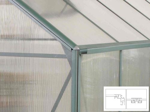 szklarnia VITAVIA TRITON 2500 PC 6 mm srebrna