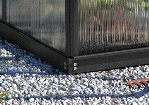szklarnia VITAVIA TRITON 7500 PC 4 mm czarna