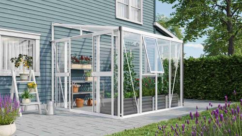 szklarnia VITAVIA ATHENA 7000 szkło 3 mm + PC 10 mm biała