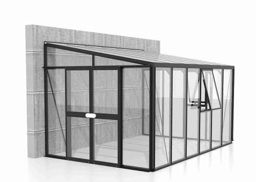 szklarnia VITAVIA ATHENA 10200 szkło 3 mm + PC 10 mm czarna