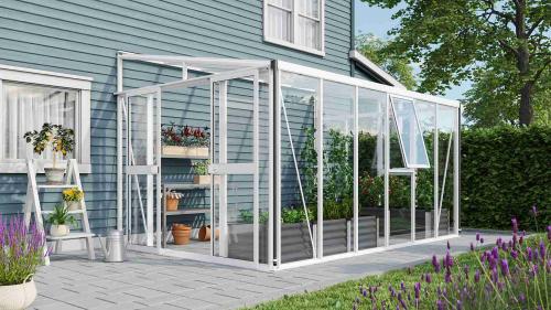 szklarnia VITAVIA ATHENA 10200 szkło 3 mm + PC 10 mm biała