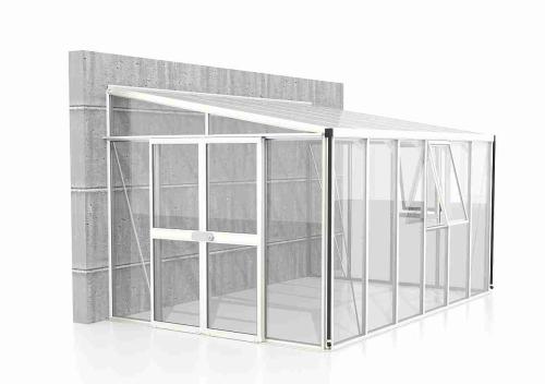 szklarnia VITAVIA ATHENA 10200 szkło 3 mm + PC 10 mm biała