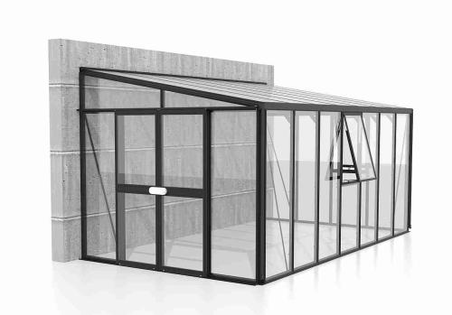 szklarnia VITAVIA ATHENA 11900 szkło 3 mm + PC 10 mm czarna