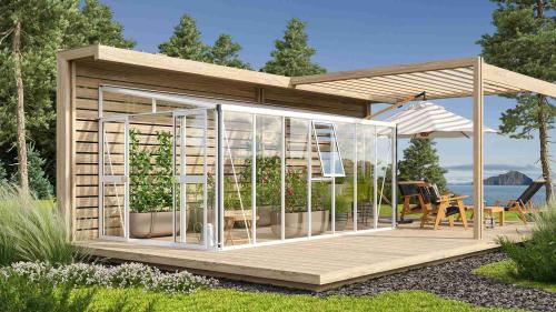 szklarnia VITAVIA ATHENA 11900 szkło 3 mm + PC 10 mm biała