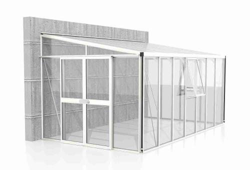 szklarnia VITAVIA ATHENA 11900 szkło 3 mm + PC 10 mm biała