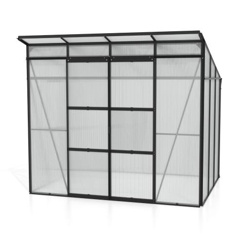 szklarnia VITAVIA PLAYA 5900 PC 6 mm czarna