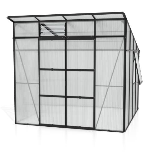 szklarnia VITAVIA PLAYA 7600 PC 6 mm czarna