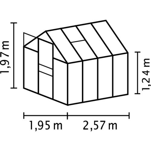 szklarnia VITAVIA VENUS 5000 PC 6 mm czarna