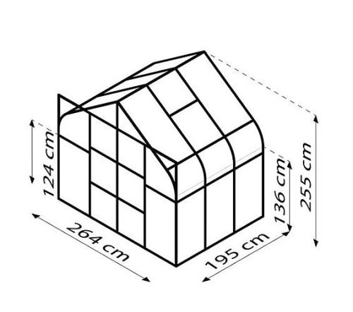 szklarnia VITAVIA DIANA 5000 PC 4 mm zielona