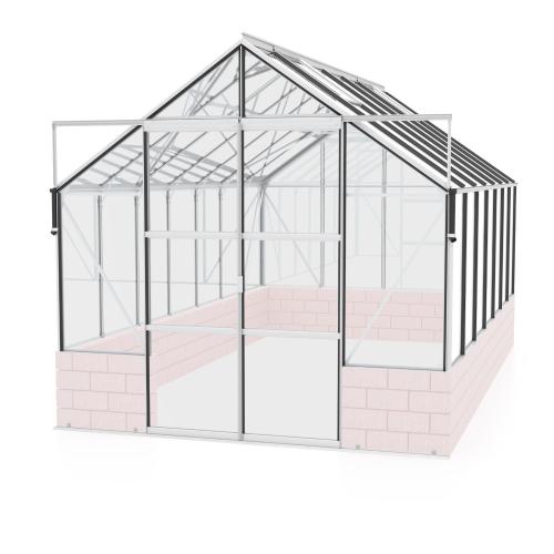 szklarnia VITAVIA CASSANDRA 11500 szkło 3 mm srebrna
