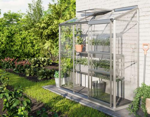 szklarnia VITAVIA IDA 1300 szkło 3 mm srebrna