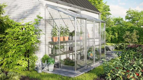 szklarnia VITAVIA IDA 3300 szkło 3 mm srebrna