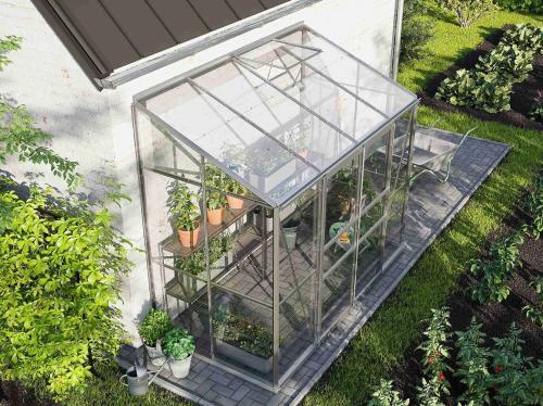 szklarnia VITAVIA IDA 3300 szkło 3 mm srebrna