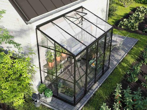 szklarnia VITAVIA IDA 3300 szkło 3 mm czarna