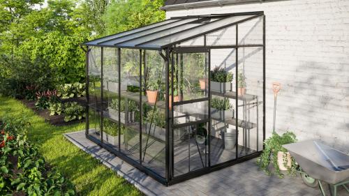 szklarnia VITAVIA IDA 5200 szkło 3 mm + PC 6 mm czarna