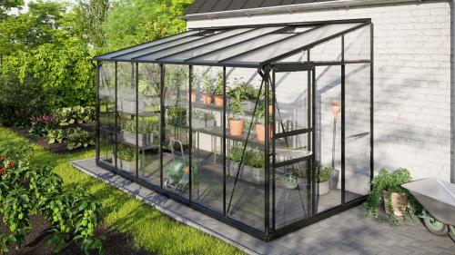szklarnia VITAVIA IDA 7800 szkło 3 mm + PC 6 mm czarna